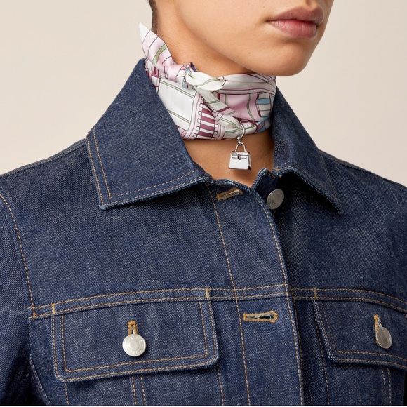 Authentic HERMES MINI KELLY TWILLY RING Scarf charm - Picture 3 of 9